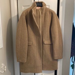NWT J.Crew New cocoon coat in Italian stadium-cloth